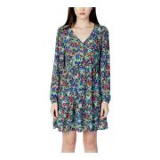 Bloemen V-hals jurk Only , Green , Dames