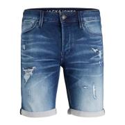 Blauwe rits- en knoopsluiting shorts Jack & Jones , Blue , Heren