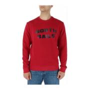 Rode Sweatshirt met Lange Mouwen North Sails , Red , Heren