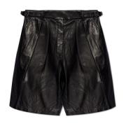 Leren shorts Emporio Armani , Black , Dames