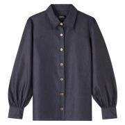 Klassiek Overhemd A.p.c. , Blue , Dames