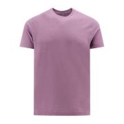 Paarse Geribbelde T-Shirt Zanone , Purple , Heren