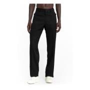 Zwarte Drapey Stretch Wol Broek Tom Ford , Black , Heren