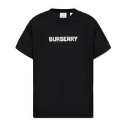 Bedrukt T-shirt Burberry , Black , Heren
