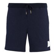 Katoenen Bermuda Shorts Thom Browne , Blue , Heren