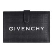 Leren portemonnee met drukknoopsluiting Givenchy , Black , Dames