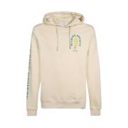 Gedrukte Hoodie Les Deux , Beige , Heren