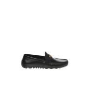 Zwarte platte schoenen Moschino , Black , Heren