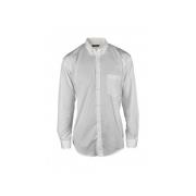 Oversized Wit Katoenen Shirt met Turquoise Logo Balenciaga , White , H...
