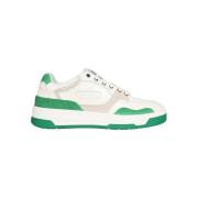 Leren lage sneakers Les Deux , White , Heren