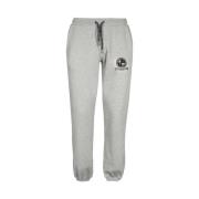 Katoenen trainingsbroek met logodetail Les Deux , Gray , Heren