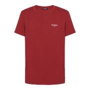 Flock T-shirt Balmain , Red , Heren