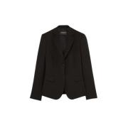 Slim-fit Twee-Knoop Blazer Dondup , Black , Dames