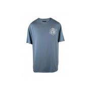 Blauw Katoenen T-Shirt met Logo Amiri , Blue , Heren