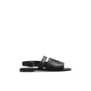 Leren sandalen Dolce & Gabbana , Black , Heren