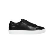 Leren lage sneakers Les Deux , Black , Heren