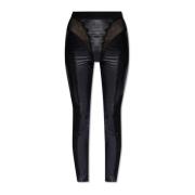 Leggings met logo Versace Jeans Couture , Black , Dames