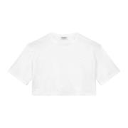 Witte T-shirts en Polos Dondup , White , Dames