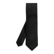 Zijden stropdas Versace , Black , Heren