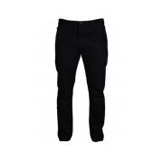 Zwarte katoenen jeans met diagonale strepen Off White , Black , Heren