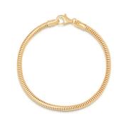 Men's Gold Round Chain Bracelet Nialaya , Yellow , Heren