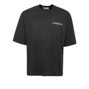 Zwart Unisex T-Shirt A Paper Kid , Black , Heren