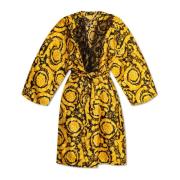 Zijden badjas Versace , Yellow , Dames