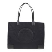 Marineblauwe Ella Tote Tory Burch , Black , Dames