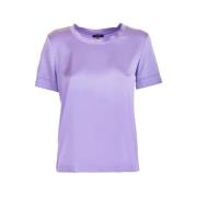 Basis T-shirt Herfst Winter Collectie Fracomina , Purple , Dames