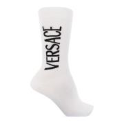 Sokken met logo Versace , White , Heren