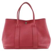 Pre-owned Canvas handbags Hermès Vintage , Red , Dames