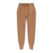 Broek met logo Burberry , Brown , Dames