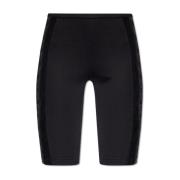 Leggings met transparante inzetstukken Dsquared2 , Black , Dames