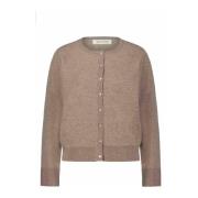 Feminine Cardigan met Knopen Sofie Schnoor , Brown , Dames