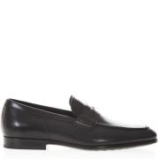 Stijlvolle Leren Loafers Tod's , Black , Heren