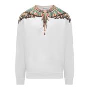 Grizzly Wings Crew Sweatshirt Marcelo Burlon , White , Heren