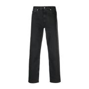 Zwarte Katoenen Denim Jeans A.p.c. , Black , Heren