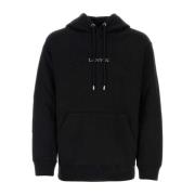 Zwarte katoenen sweatshirt Lanvin , Black , Heren