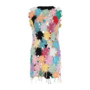 Gehaakte mini-jurk in multicolor Cavia , Multicolor , Dames