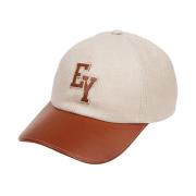 Geborduurde baseballpet Eleventy , Beige , Heren