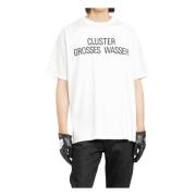 Cluster Grosses Wasser Print T-Shirt Undercover , White , Heren