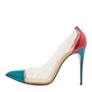 Pre-owned Leather heels Christian Louboutin Pre-owned , Pink , Dames