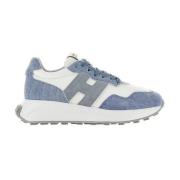 Wit/Lichtblauwe Hardloopschoenen Hogan , Blue , Dames