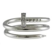 Pre-owned White Gold rings Cartier Vintage , Gray , Dames