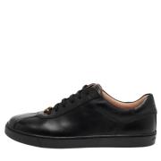 Pre-owned Leather sneakers Gianvito Rossi Pre-owned , Black , Dames