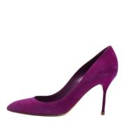 Pre-owned Suede heels Sergio Rossi Pre-owned , Purple , Dames