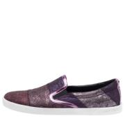 Pre-owned Lace sneakers Jimmy Choo Pre-owned , Purple , Dames