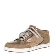 Pre-owned Suede sneakers Jimmy Choo Pre-owned , Beige , Dames