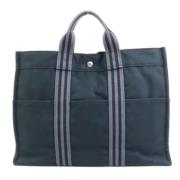 Pre-owned Cotton handbags Hermès Vintage , Blue , Dames