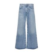 Clara Wijde Jeans voor Vrouwen Agolde , Blue , Dames